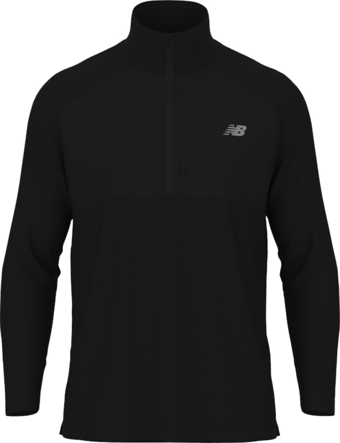 New Balance Men's Team Athletics Heat Grid 1/2 Zip - Black