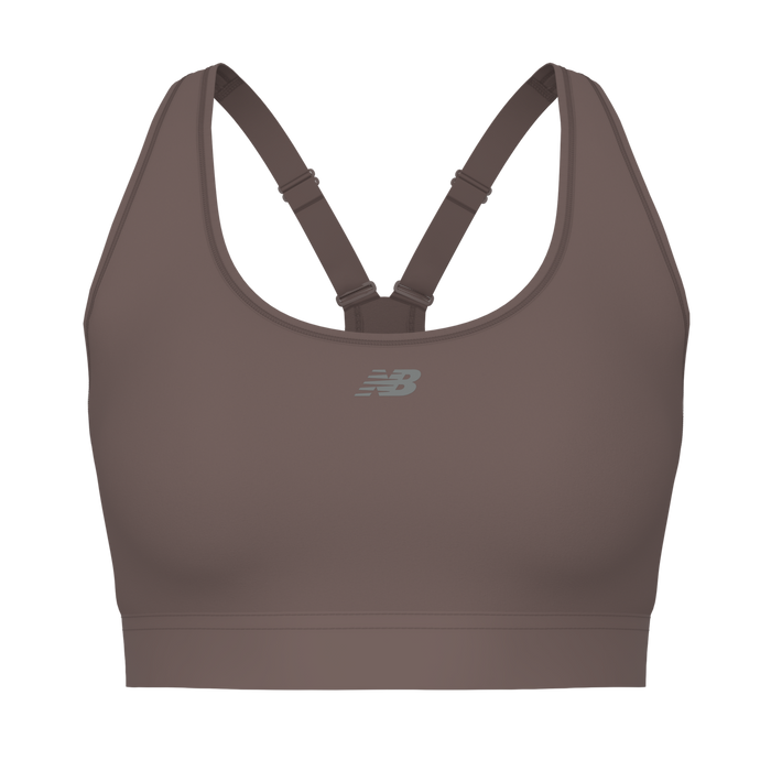 New Balance Women's NB Essential Run Bra - Brown