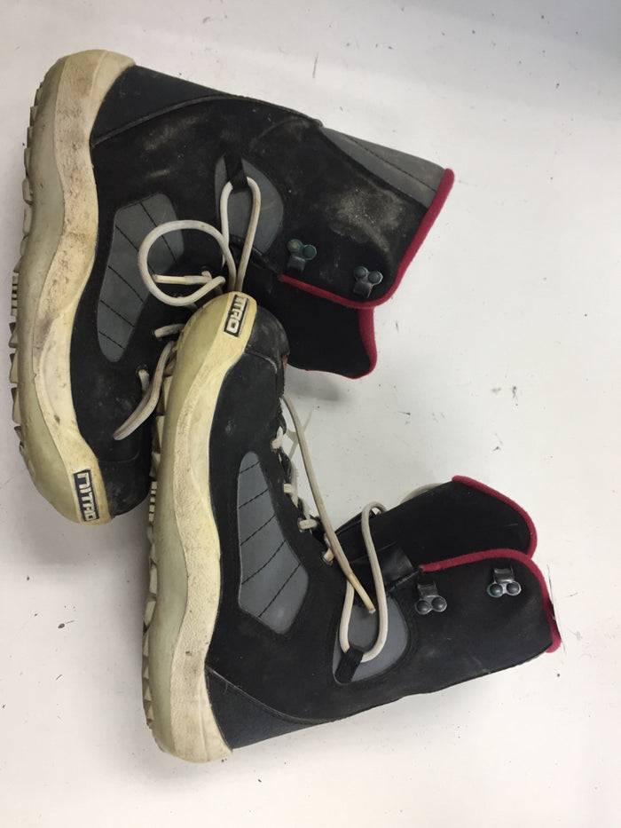 Nitro Black/Red Mens Size Specific 270mm Used Snowboard Boots