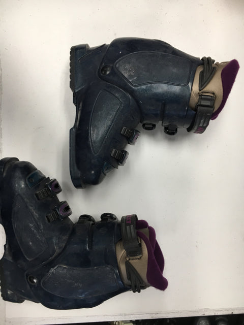 Nordica Next 67 Navy/Purple/Silver Size 23.5 Used Downhill Ski Boots
