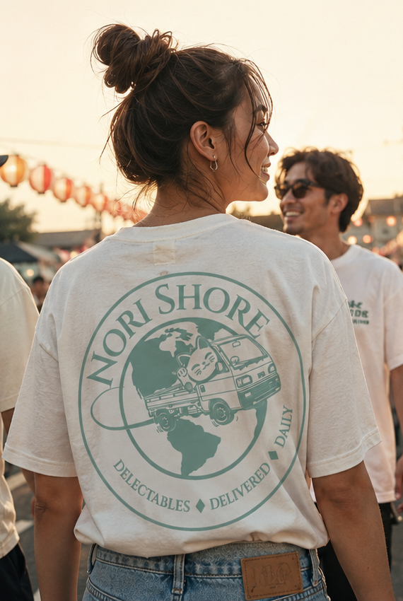 Nori Shore "Delectables Delivered Daily" T-shirt