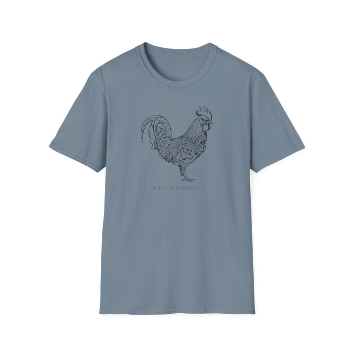 Nori Shore's Rooster Sketch T-Shirt — the Chicken Invasion has begun.