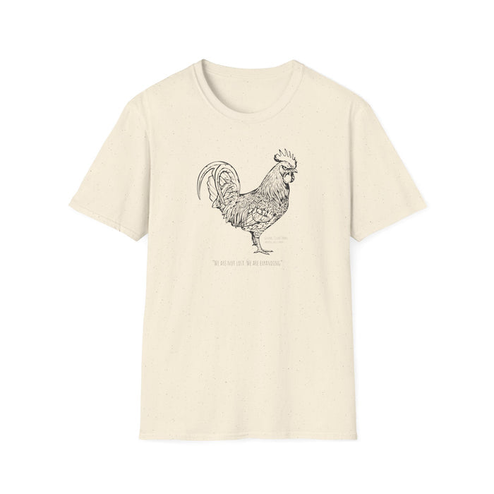 Nori Shore's Rooster Sketch T-Shirt — the Chicken Invasion has begun.