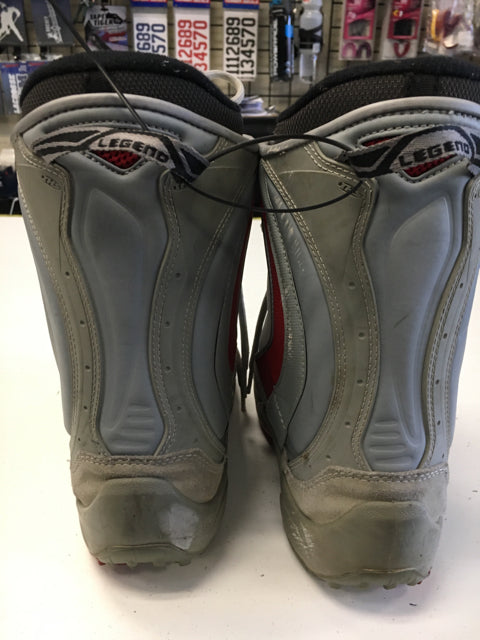 Northwave Legend Gray/Red Mens Size Specific 5.5 Used Snowboard Boots