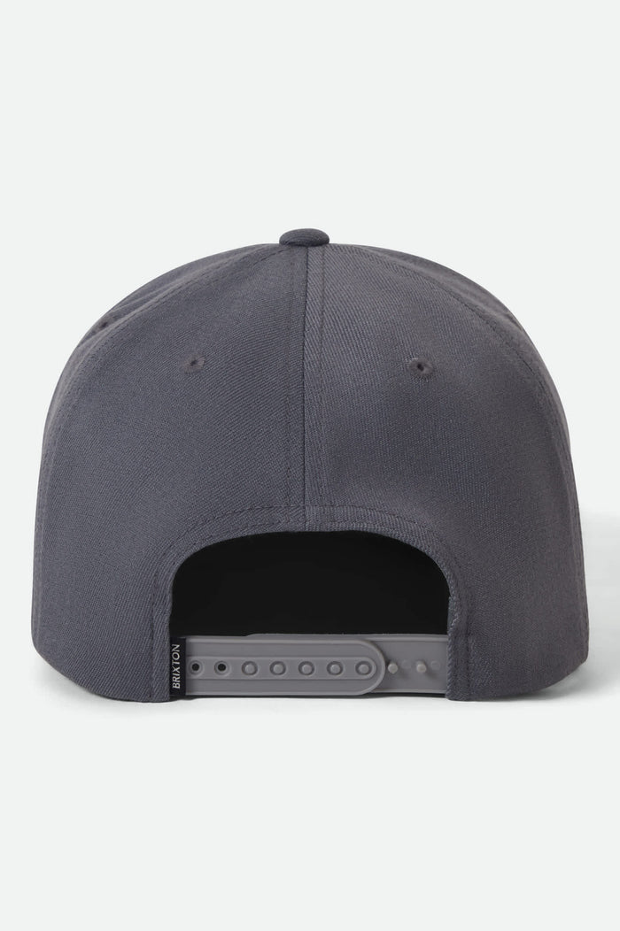 Brixton Oath III snapback hat in future grey, alternate product view