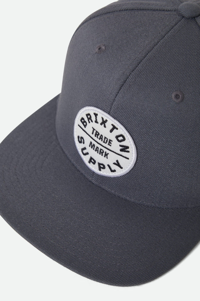 Brixton Oath III snapback hat in future grey, additional product view