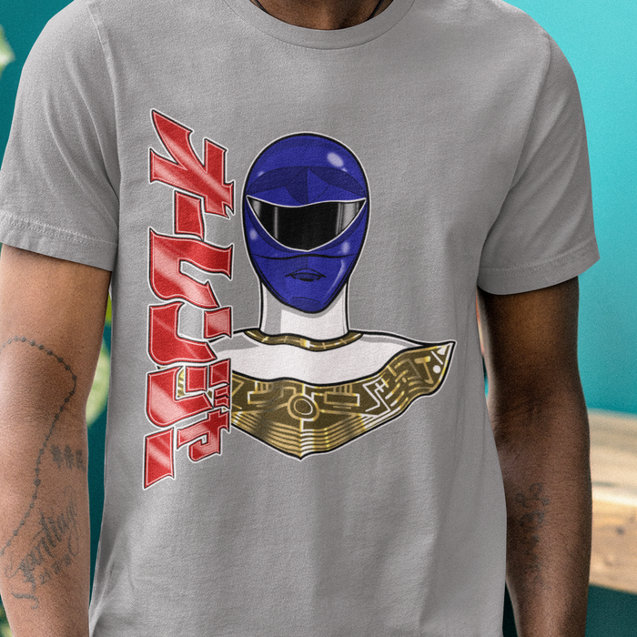 Ohranger Blue Tee Super Sentai T Shirt Custom Graphic Art Cosplay Shirts Rangers Retro Vintage 90s