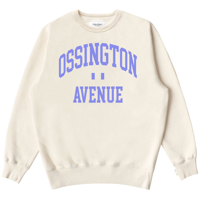 Ossington Fleece Sweatshirt Cream - Made in Canada - Province of Canada