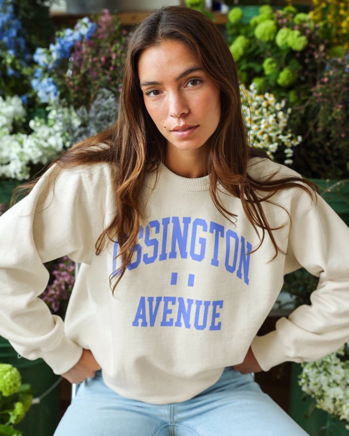 Ossington Fleece Sweatshirt Cream - Made in Canada - Province of Canada