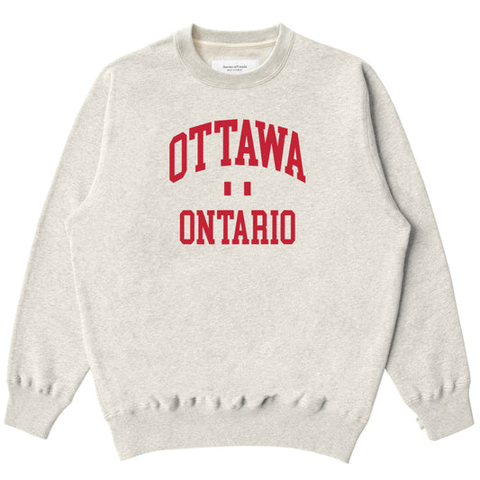 Ottawa Fleece Sweatshirt Eggshell - Made in Canada - Province of Canada