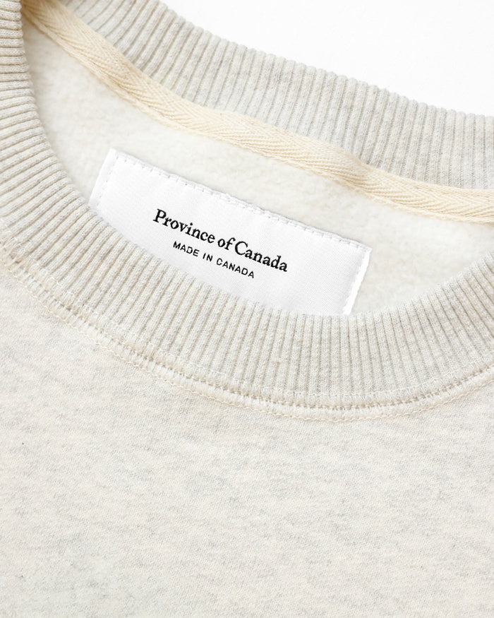 Ottawa Fleece Sweatshirt Eggshell - Made in Canada - Province of Canada