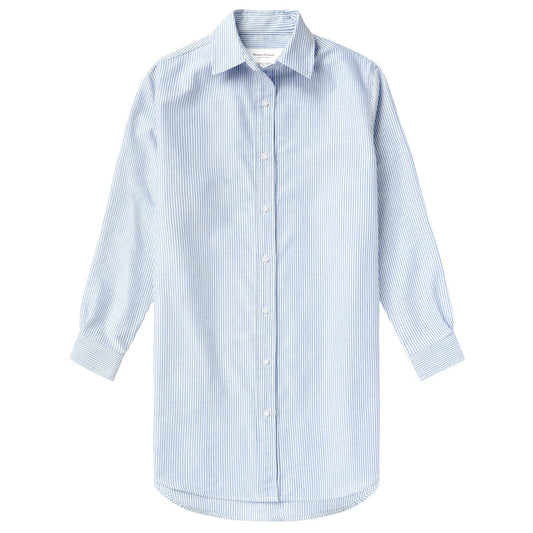 Made in Canada 100% Cotton Oxford Stripe Dress Royal - Province of Canada
