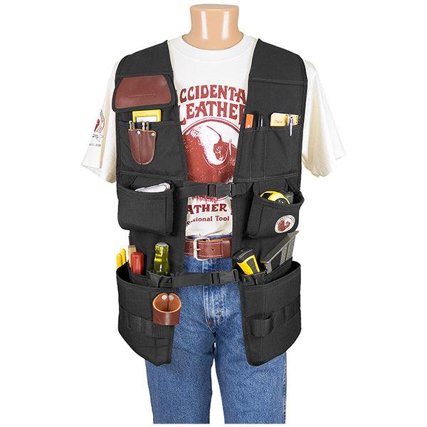 Occidental Leather OxyPro work vest in tan leather