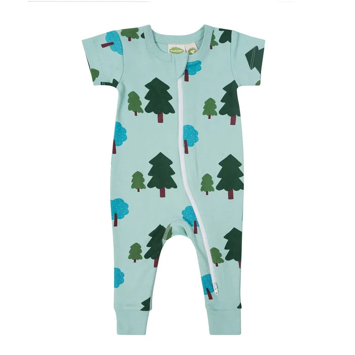 PARADE ROMPER SHORT SLEEVE-FOREST