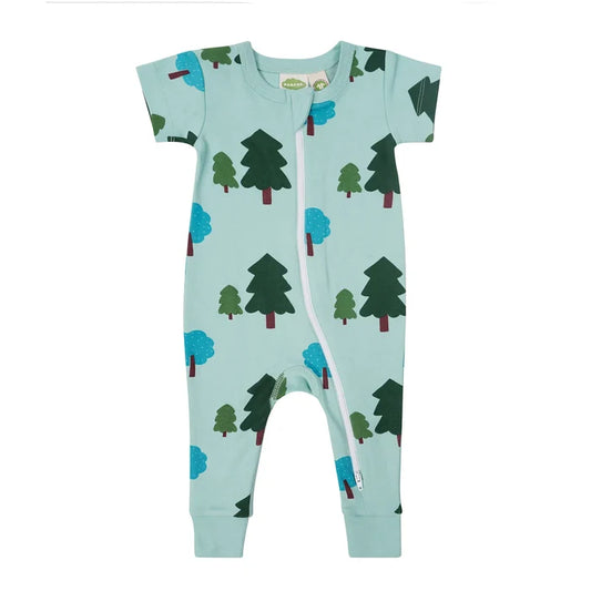 PARADE ROMPER SHORT SLEEVE-FOREST