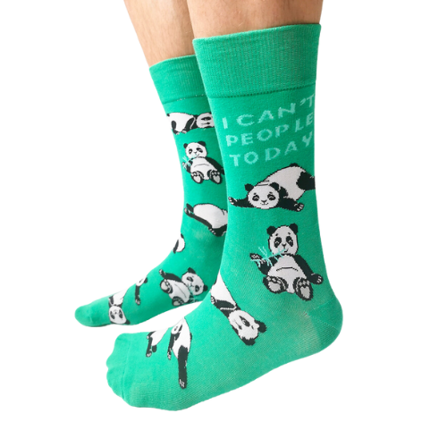 Cozy and stylish Passive Panda Socks in a soft, eco-friendly fabric, perfect for relaxation and comfort. Featuring a playful panda design, these socks offer warmth and comfort for all-day wear.