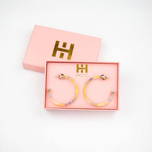 Pastel Hoop Earrings