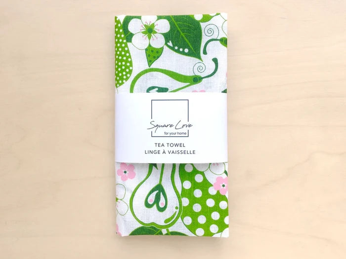 PEARS LINEN TEA TOWEL
