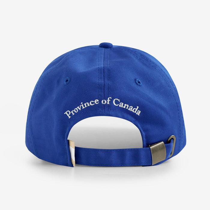 Made in Canada 100% Cotton PEC Baseball Hat Royal Blue - Province of Canada