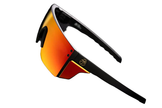 Heat Wave Performance Lazerface Slim ANSI Z87+ safety glasses with Firestorm mirrored lens
