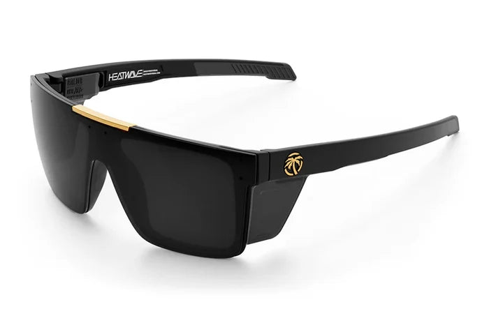 Heat Wave Visual Performance Quatro sunglasses in matte black with black lens and side shields