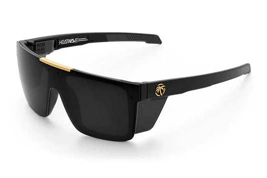 Heat Wave Visual Performance Quatro sunglasses in matte black with black lens and side shields