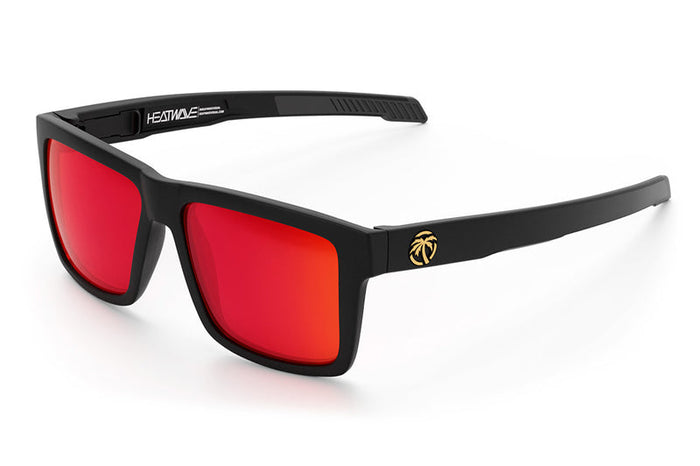 Heat Wave Visual Performance Vise Z87+ tropical lens sunglasses, angled view