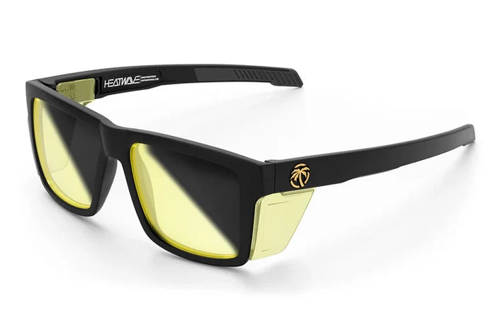 Heat Wave Performance Vise Z87+ Easy Rider 2.0 safety sunglasses in matte black, front view