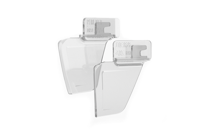 Gloss clear replacement side shields for Heat Wave Visual Performance and Performance XL Lazer Face frames