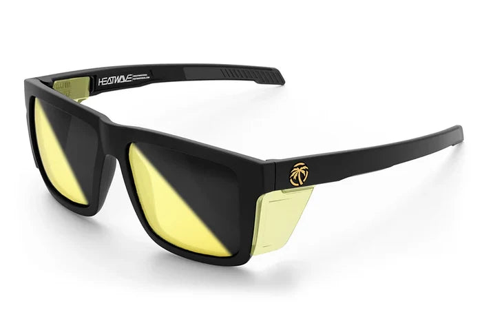 XL Vise Z87+ safety sunglasses by Heat Wave Visual, static view of the photochromic lens