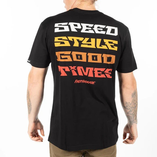 Fasthouse Pillar graphic t-shirt in black, alternate product view