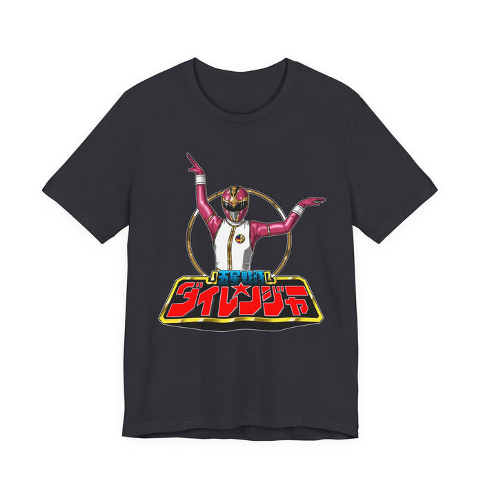Pink Dairanger Tee Super Sentai T Shirt Custom Graphic Art Cosplay Shirts Rangers Retro Vintage 90s