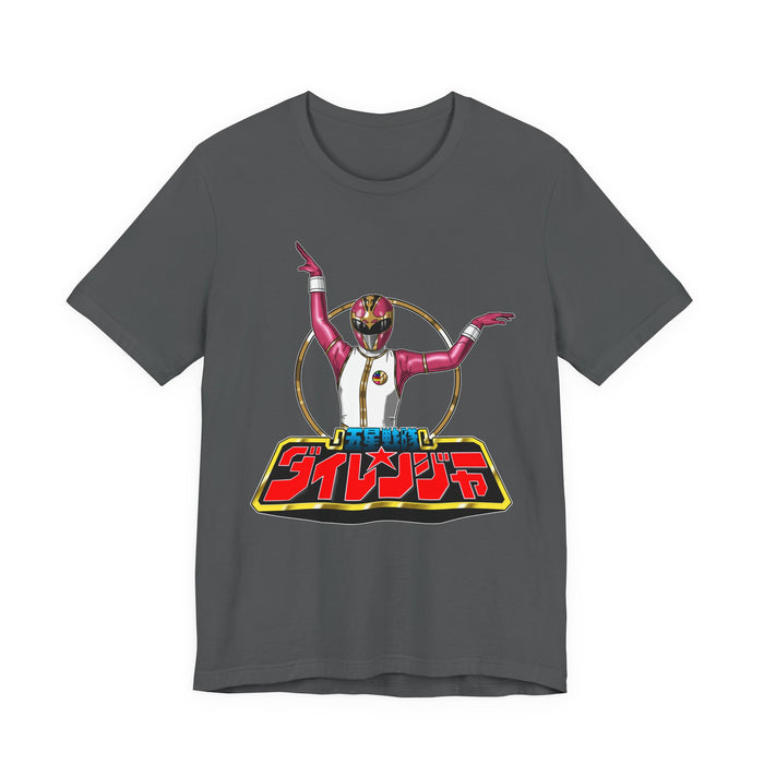 Pink Dairanger Tee Super Sentai T Shirt Custom Graphic Art Cosplay Shirts Rangers Retro Vintage 90s