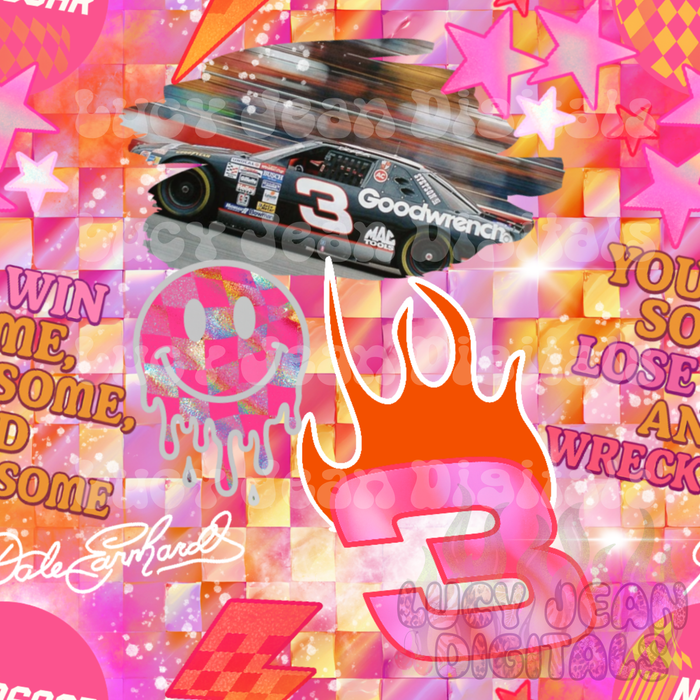 Pink Dale Car Seamless File