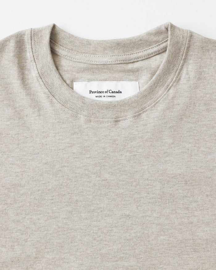 Made in Canada 100% Cotton Pocket T-Shirt Dress Oatmeal - Province of Canada