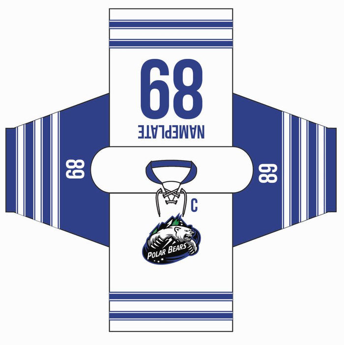 Polar Bears RHL White Hockey Jersey