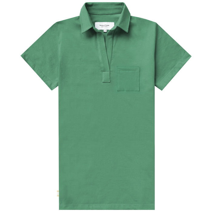 Made in Canada 100% Cotton Popover Dress Green - Province of Canada