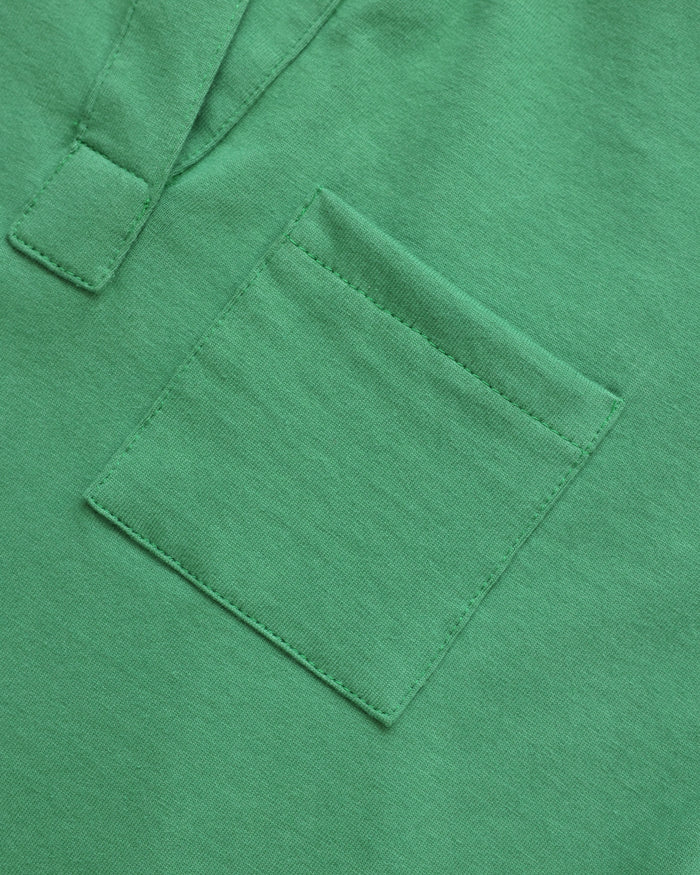 Made in Canada 100% Cotton Popover Dress Green - Province of Canada
