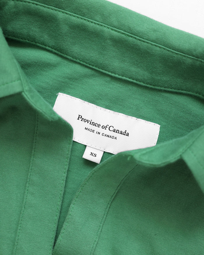 Made in Canada 100% Cotton Popover Dress Green - Province of Canada