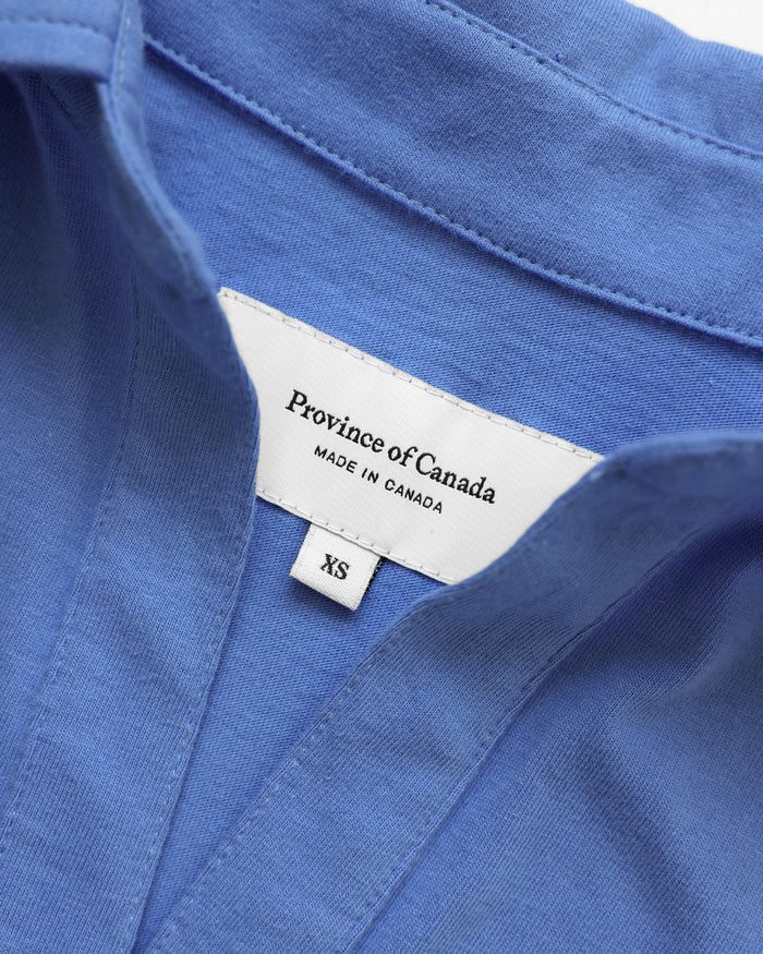 Made in Canada 100% Cotton Popover Dress Periwinkle - Province of Canada