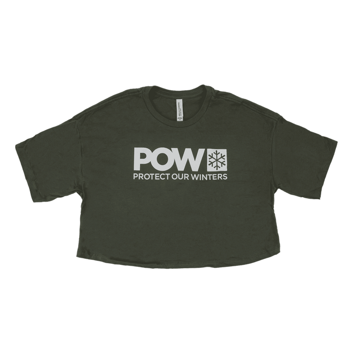 POW Stacked Logo Jersey Crop T-Shirt
