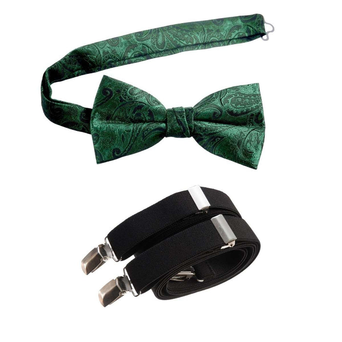 Emerald Paisley with Black