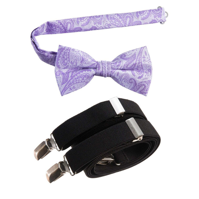 Lavender Paisley with Black