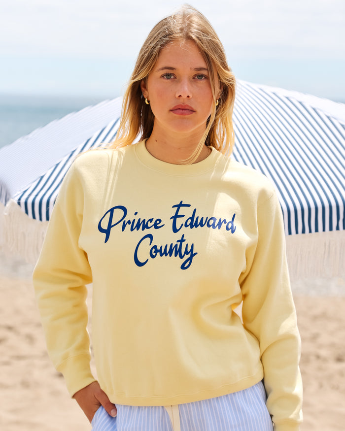 Made in Canada Prince Edward County Sweatshirt Butter - Unisex - Province of Canada