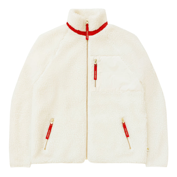 Made in Canada Limited Edition Province of Canada x Heated Rivalry Fleece Jacket Red Details and Cream Fleece