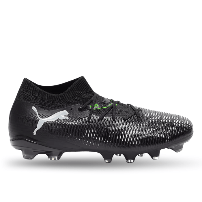 Puma Future 8 Match FG/AG Soccer Cleats (Black/Cool Grey) | SoccerWearhouse