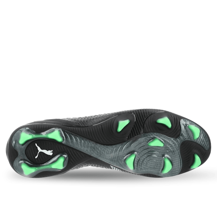 Puma Future 8 Ultimate FG Soccer Cleats (Black/Cool Grey/Fluo Green) | SoccerWearhouse