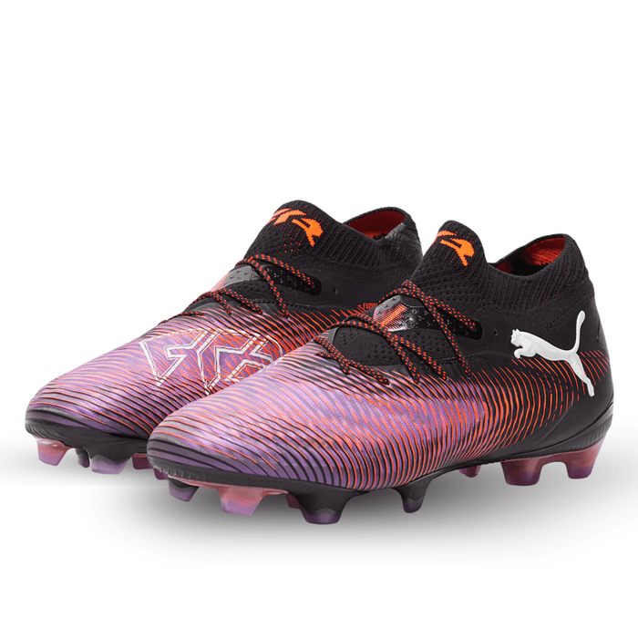 Puma Future 8 Ultimate FG Soccer Cleats (Black/Glowing Red) | SoccerWearhouse