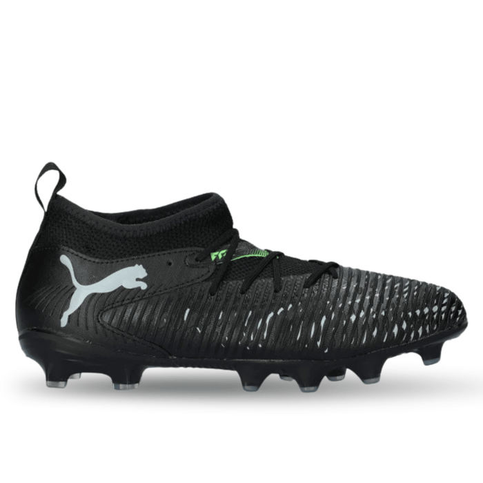 Puma Jr. Future 8 Match FG/AG Soccer Cleats (Puma Black/Fluo Green) | SoccerWearhouse