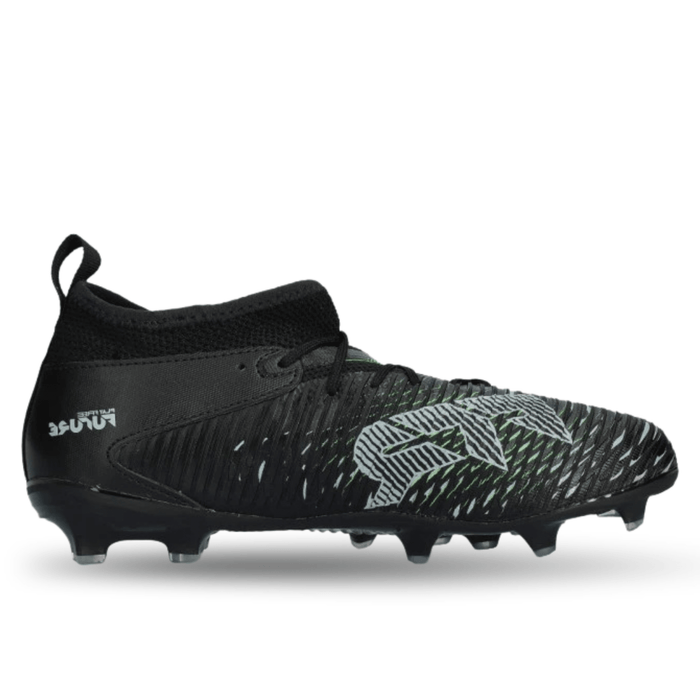Puma Jr. Future 8 Match FG/AG Soccer Cleats (Puma Black/Fluo Green) | SoccerWearhouse